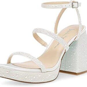 Betsey Johnson Women's Heeled Sandal Pearl